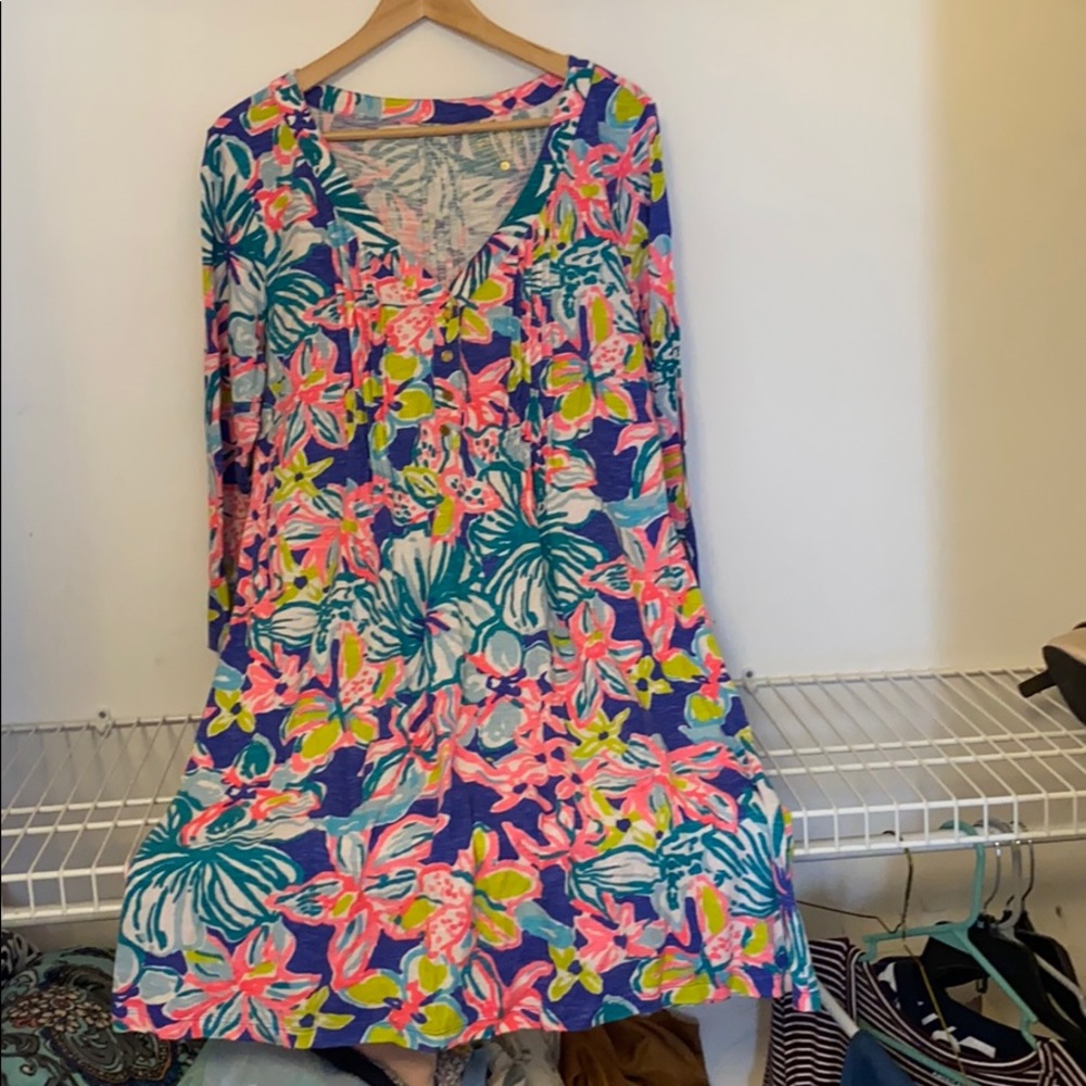 Lilly Pulitzer Iris Blue Casa Azul Casual Dress